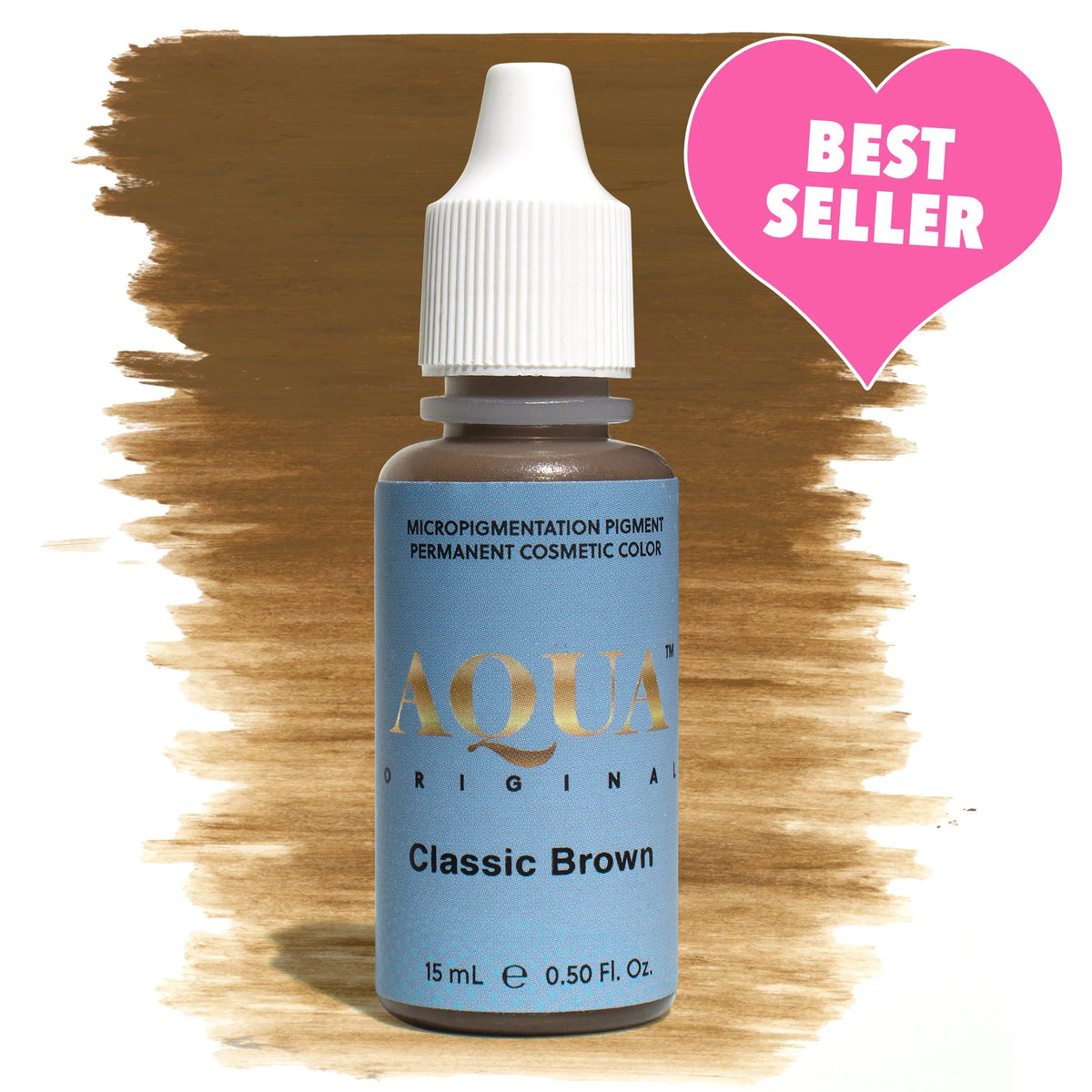 Li Pigments Aqua - Classic Brown Brow Pigment, 15 ML
